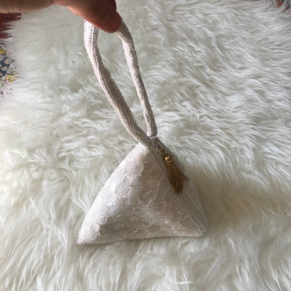 🥰NWOT Vintage Beaded Triangle Evening Purse🥰